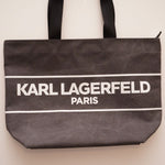 画像をギャラリービューアに読み込む, KARL LAGERFELD PARIS カールラガーフェルド チャコールグレー キャンバストートバッグ C.GRAY CANVAS TOTE-BAG
