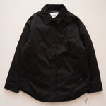 画像をギャラリービューアに読み込む, CK カルバンクライン ジーンズ ブラック 中わたシャツジャケット CALVIN KLEIN JEANS BLACK PADDED SHIRT JACKET WOMENS