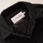 画像をギャラリービューアに読み込む, CK カルバンクライン ジーンズ ブラック 中わたシャツジャケット CALVIN KLEIN JEANS BLACK PADDED SHIRT JACKET WOMENS