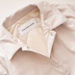 画像をギャラリービューアに読み込む, CK カルバンクライン ジーンズ アイボリー 中わたシャツジャケット CALVIN KLEIN JEANS IVORY PADDED SHIRT JACKET WOMENS