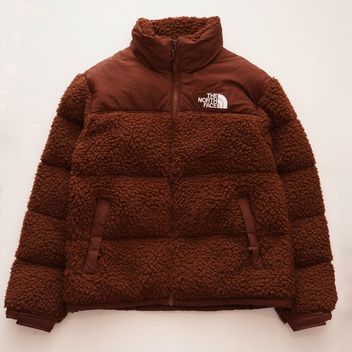 THE NORTH FACE ヌプシ ダークオーク ブラウン ノースフェイス ヌプシ ボアダウンジャケット ダークオーク