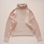 画像をギャラリービューアに読み込む, スプレンディッド  ピンク×ベージュ マルチカラー セーター ミックスニット SPLENDID PINK BEIGE MIXED SWEATER WOMENS