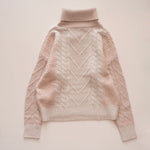 画像をギャラリービューアに読み込む, スプレンディッド  ピンク×ベージュ マルチカラー セーター ミックスニット SPLENDID PINK BEIGE MIXED SWEATER WOMENS