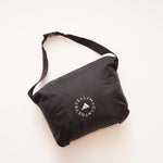 画像をギャラリービューアに読み込む, アディダス ステラマッカートニー ブラック ホワイトジップ ナイロンコート ADIDAS × STELLA MCCARTNEY BLACK WHITE BIG NYLON COAT WOMEN