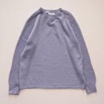 画像をギャラリービューアに読み込む, ヴィンス グレイシャーブルー ラグラン リブスリーブ コットンニット VINCE GLACIER BLUE RAGLAN SWEATER COTTON KNIT WOMEN