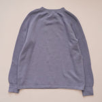 画像をギャラリービューアに読み込む, ヴィンス グレイシャーブルー ラグラン リブスリーブ コットンニット VINCE GLACIER BLUE RAGLAN SWEATER COTTON KNIT WOMEN