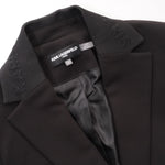 画像をギャラリービューアに読み込む, KARL LAGERFELD PARIS カールラガーフェルド ブラック 袖ロゴテープ テーラードジャケット BLACK LOGO-TAPE JAKET WOMEN