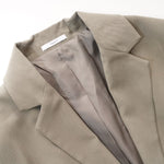 画像をギャラリービューアに読み込む, CK カルバンクライン グリーン リラックスフィット テイラードジャケット CALVIN KLEIN GREEN LOOSE FIT TAILORED JACKET WOMENS