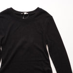 画像をギャラリービューアに読み込む, スプレンディッド ブラック リブニット ロングドレス ウエストタイワンピース SPLENDID BLACK RIB-KNIT DRESS WOMENS