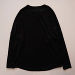 画像をギャラリービューアに読み込む, アドラーブル ウール ビッグシルエット ニットカットソー ブラック ADOLUVLE WOOL BIG L/S SWEATER BLACK