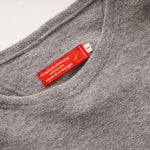 画像をギャラリービューアに読み込む, アドラーブル ウール混 ビッグシルエット 140番手ブークレーニットカットソー ライトグレー ADOLUVLE BIG L/S SWEATER L.GRAY