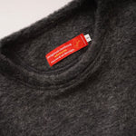 画像をギャラリービューアに読み込む, アドラーブル ウール混 ビッグシルエット スライバーニットカットソー チャコールグレー ADOLUVLE BIG L/S SWEATER C.GRAY