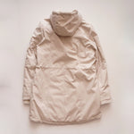 画像をギャラリービューアに読み込む, CK カルバンクライン アイボリー 中わた シンチウエスト アノラックジャケット フード付きコート CALVIN KLEIN IVORY CINCHED WAIST ANORAK JACKET WOMENS