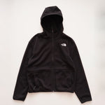 画像をギャラリービューアに読み込む, ノースフェイス サーキュラーデザイン ブラック フリース ジップアップ フーディ THE NORTH FACE CIRCULARDESIGN BLACK FLEECE ZIP-UP HOODIE WOMENS