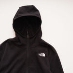 画像をギャラリービューアに読み込む, ノースフェイス サーキュラーデザイン ブラック フリース ジップアップ フーディ THE NORTH FACE CIRCULARDESIGN BLACK FLEECE ZIP-UP HOODIE WOMENS