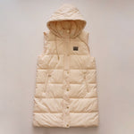 画像をギャラリービューアに読み込む, KARL LAGERFELD PARIS カールラガーフェルド パールオフホワイト パファー べスト OFF WHITE PEARL PUFFER VEST WOMEN
