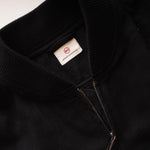 画像をギャラリービューアに読み込む, AG/ADRIANO GOLDSCHMIED エージー ブラック コットン リネン ブルゾン MA-1 デニムジャケット BLACK COTTON LINEN BLOUSON MA-1 DENIM JACKET MEN