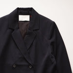 画像をギャラリービューアに読み込む, oak + fort オークアンドフォート ブラック ダブルブレストジャケット オーバーサイズブレザー BLACK W JACKET DOUBLE JK WOMEN