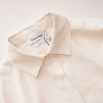 画像をギャラリービューアに読み込む, CK カルバンクライン オフホワイト 長袖リラックスフィットシャツ CALVIN KLEIN OFF-WHITE RELAX-FIT SHIRT WOMENS