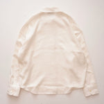 画像をギャラリービューアに読み込む, CK カルバンクライン オフホワイト 長袖リラックスフィットシャツ CALVIN KLEIN OFF-WHITE RELAX-FIT SHIRT WOMENS