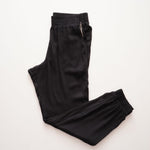 画像をギャラリービューアに読み込む, スプレンディッド ブラック ジョガーパンツ SPLENDID BLACK JOGGER PANT WOMENS