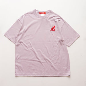 アドラーブル オリジナル ピンクパープル ビッグシルエット ロゴ Tシャツ ドロップショルダー ADOLUVLE ORIGINAL PINK PURPLE LOGO TEE DROP-SHOULDER LOOSE-FIT MADE IN JAPAN