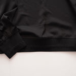 画像をギャラリービューアに読み込む, KARL LAGERFELD PARIS カールラガーフェルド ブラック グリッターロゴ サテンブラウス BLACK SATIN GLITTER LOGO BLOUSE