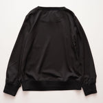 画像をギャラリービューアに読み込む, KARL LAGERFELD PARIS カールラガーフェルド ブラック グリッターロゴ サテンブラウス BLACK SATIN GLITTER LOGO BLOUSE