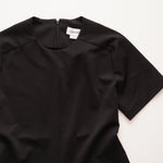 画像をギャラリービューアに読み込む, CK カルバンクライン ブラック 半袖ワンピース ストレッチドレス CALVIN KLEIN BLACK SHORT SLEEVES STRETCH DRESS WOMENS