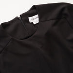 画像をギャラリービューアに読み込む, CK カルバンクライン ブラック 半袖ワンピース ストレッチドレス CALVIN KLEIN BLACK SHORT SLEEVES STRETCH DRESS WOMENS