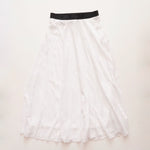 画像をギャラリービューアに読み込む, KARL LAGERFELD PARIS カールラガーフェルド ホワイト メッシュ マキシ スカート WHITE MESH MAXI SKIRT WOMEN