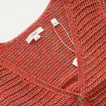 画像をギャラリービューアに読み込む, ヴィンス マールド クロシェ編み クロップド Vネック カーディガン VINCE MARLED CROCHET V-NECK CARDIGAN WOMEN