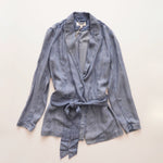 画像をギャラリービューアに読み込む, スプレンディッド ライトインディゴ ジャケット シャンブレー ボーイフレンドフィット ブレザー SPLENDID LIGHT-INDIGO JACKET CHAMBRAY BOYFRIEND-FIT BLAZER WOMENS