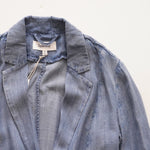 画像をギャラリービューアに読み込む, スプレンディッド ライトインディゴ ジャケット シャンブレー ボーイフレンドフィット ブレザー SPLENDID LIGHT-INDIGO JACKET CHAMBRAY BOYFRIEND-FIT BLAZER WOMENS