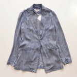 画像をギャラリービューアに読み込む, スプレンディッド ライトインディゴ ジャケット シャンブレー ボーイフレンドフィット ブレザー SPLENDID LIGHT-INDIGO JACKET CHAMBRAY BOYFRIEND-FIT BLAZER WOMENS