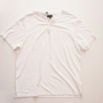 画像をギャラリービューアに読み込む, JOE'S JEANS ジョーズ ジーンズ ホワイト チョーク スラブ ヘンリーカットソー Tシャツ アメリカ製 WHITE CHALK SLUB HENLEY TEE MENS MADE IN USA