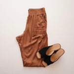 画像をギャラリービューアに読み込む, スプレンディッド ブラウン ジョガーパンツ SPLENDID BROWN JOGGER PANT WOMENS