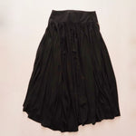 画像をギャラリービューアに読み込む, スプレンディッド ブラック アシンメティカル ギャザースカート SPLENDID BLACK ASYMMETRICAL GATHER SKIRT WOMENS