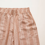 画像をギャラリービューアに読み込む, スプレンディッド ブラウン×ホワイト ストライプ柄 イージーワイドパンツ SPLENDID BROWN×WHITE STRIPED EASY WIDE PANT WOMENS