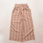 画像をギャラリービューアに読み込む, スプレンディッド ブラウン×ホワイト ストライプ柄 イージーワイドパンツ SPLENDID BROWN×WHITE STRIPED EASY WIDE PANT WOMENS