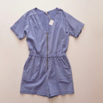 画像をギャラリービューアに読み込む, スプレンディッド アズールブルー Vネック ロンパース ジャンプスーツ オールインワン SPLENDID AZURE V-NECK ZIP-UP ROMPER JUMP-SUIT WOMENS