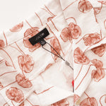 画像をギャラリービューアに読み込む, JOE'S ジョーズ ホワイト ブラウン フラワー柄 半袖 開襟 キャンプシャツ オープンカラーシャツ WHITE BROWN FLOWER FLORAL S/S OPEN COLLAR CAMP SHIRT MENS