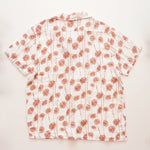 画像をギャラリービューアに読み込む, JOE'S ジョーズ ホワイト ブラウン フラワー柄 半袖 開襟 キャンプシャツ オープンカラーシャツ WHITE BROWN FLOWER FLORAL S/S OPEN COLLAR CAMP SHIRT MENS