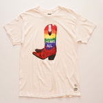 画像をギャラリービューアに読み込む, RSQ x CARINA GUEVARA ソサエティシックスより オフホワイト メッセージ Tシャツ OFF WHITE Y'ALL MEANS ALL TEE BY「RSQ x Society6 Collection」MENS