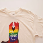 画像をギャラリービューアに読み込む, RSQ x CARINA GUEVARA ソサエティシックスより オフホワイト メッセージ Tシャツ OFF WHITE Y'ALL MEANS ALL TEE BY「RSQ x Society6 Collection」MENS