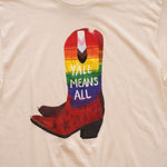 画像をギャラリービューアに読み込む, RSQ x CARINA GUEVARA ソサエティシックスより オフホワイト メッセージ Tシャツ OFF WHITE Y'ALL MEANS ALL TEE BY「RSQ x Society6 Collection」MENS