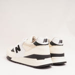 画像をギャラリービューアに読み込む, NEW BALANCE U998TI ニューバランス オフホワイト×ブラック レザー スニーカー OFF WHITE ×BLACK LEATHER SNEAKERS MADE IN USA