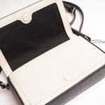 画像をギャラリービューアに読み込む, マークジェイコブス ブラック×グレー×ホワイト レザー ミニショルダーバッグ MARC JACOBS BLACK GRAY WHITE LEATHER MINI SHOULDER BAG WOMENS