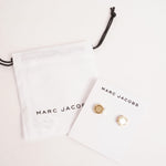 画像をギャラリービューアに読み込む, マークジェイコブス ゴールド ヘキサゴン ピアス MARC JACOBS GOLD HEXAGON PIERCED EARRINGS