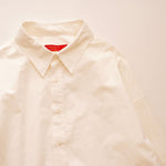 画像をギャラリービューアに読み込む, アドラーブル 琵琶晒し染め オフホワイト ロングシャツ シャツワンピース ロングコットンシャツジャケットADOLUVLE ORIGINAL BIWA-SARASHI-ZOME OFF WHITE COTTON SHIRT-DRESS LONG SLEEVE DRESS